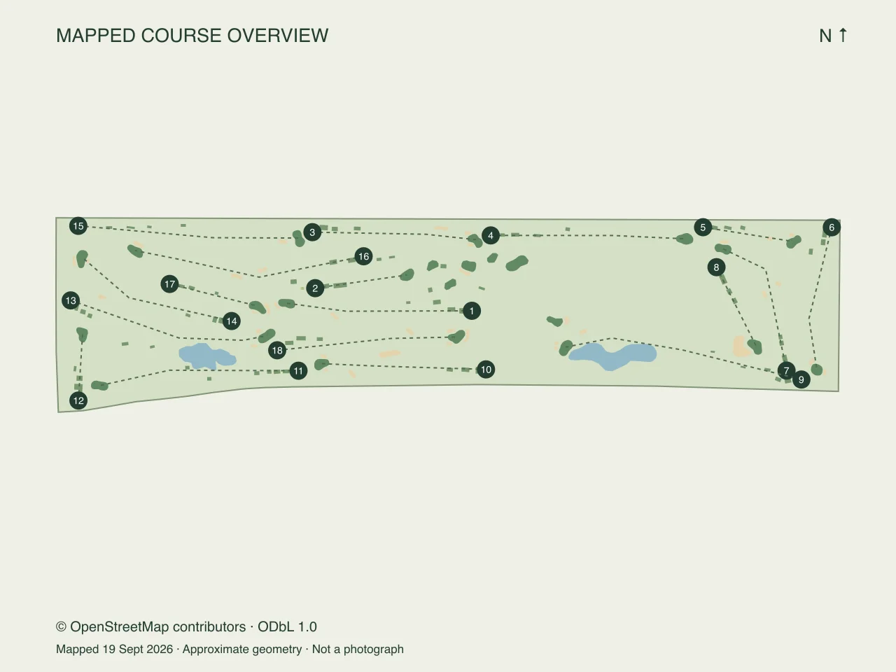 Course map of City Park Golf Course