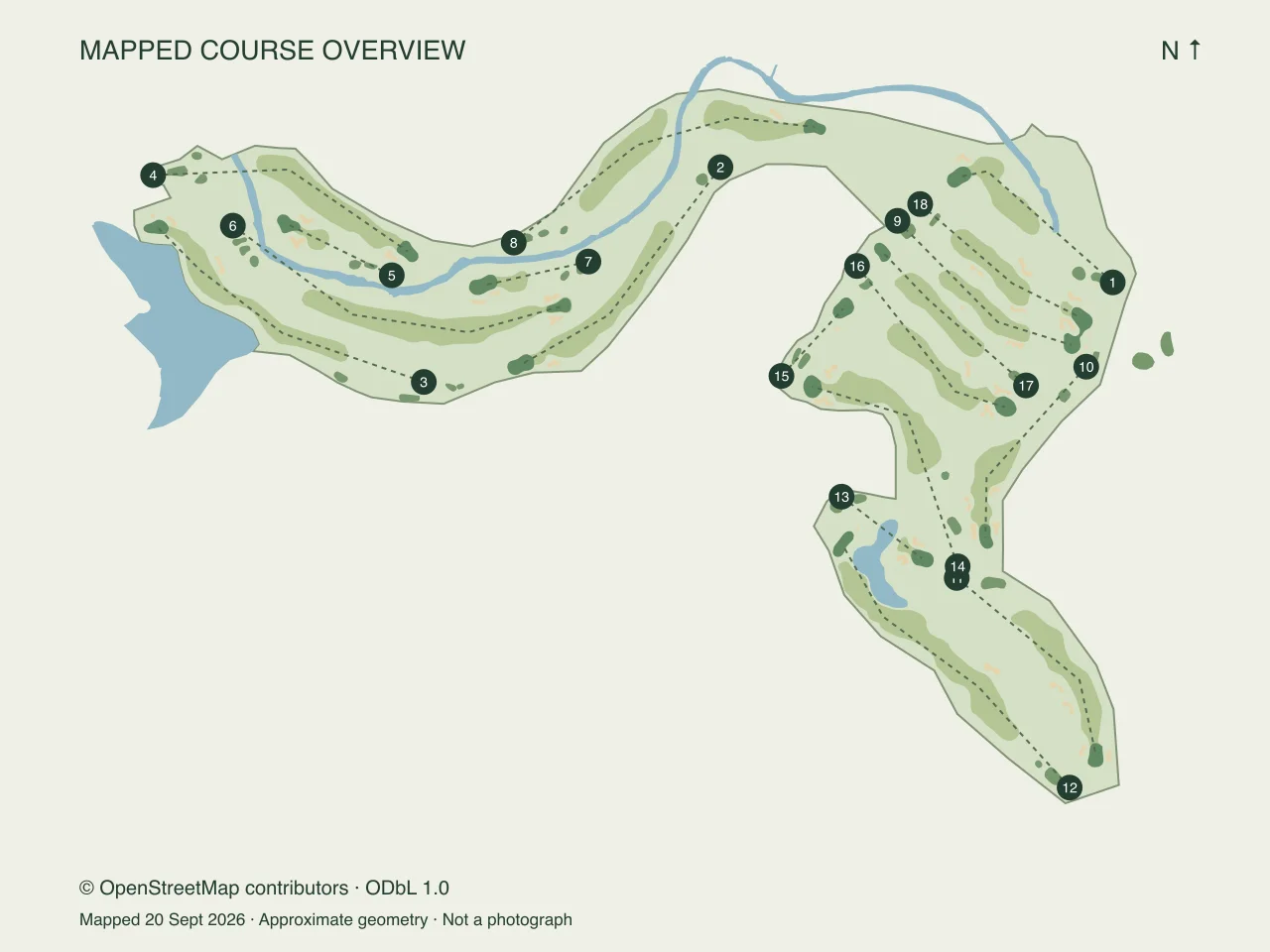 Course map of Don Valley Golf Course