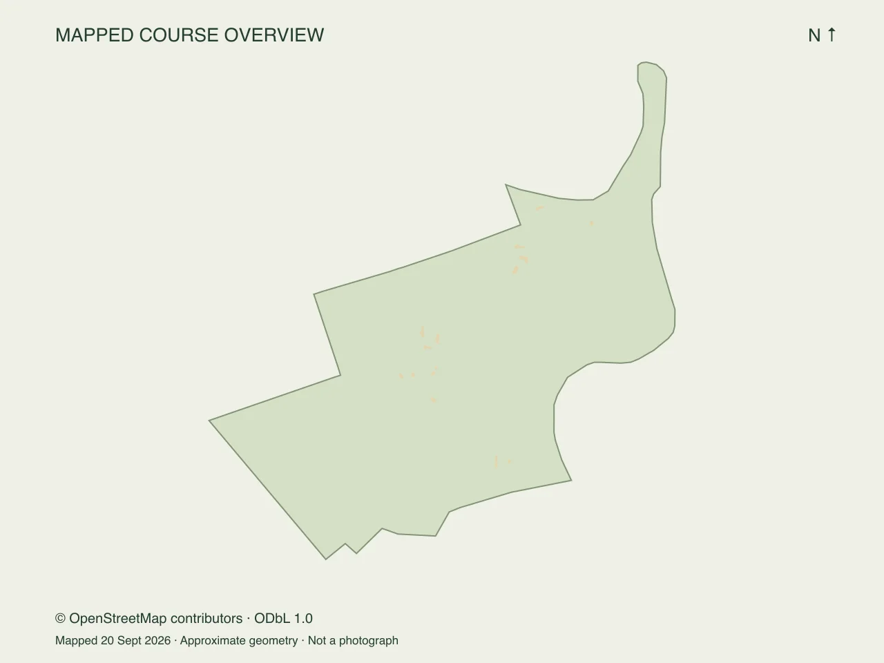 Course map of Humber Valley Golf Course