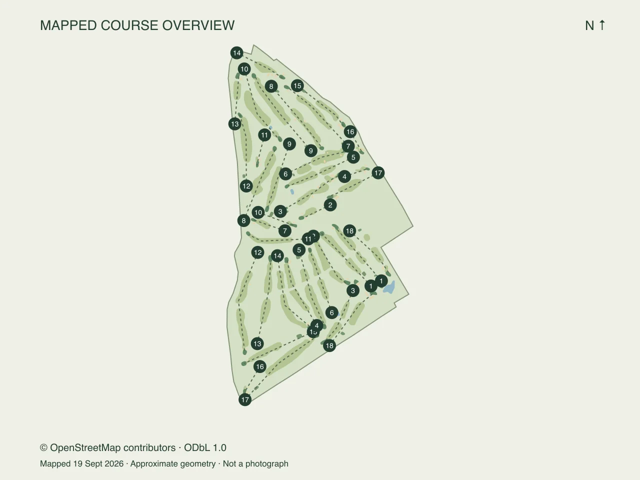 Course map of Richmond Park – Duke’s Course