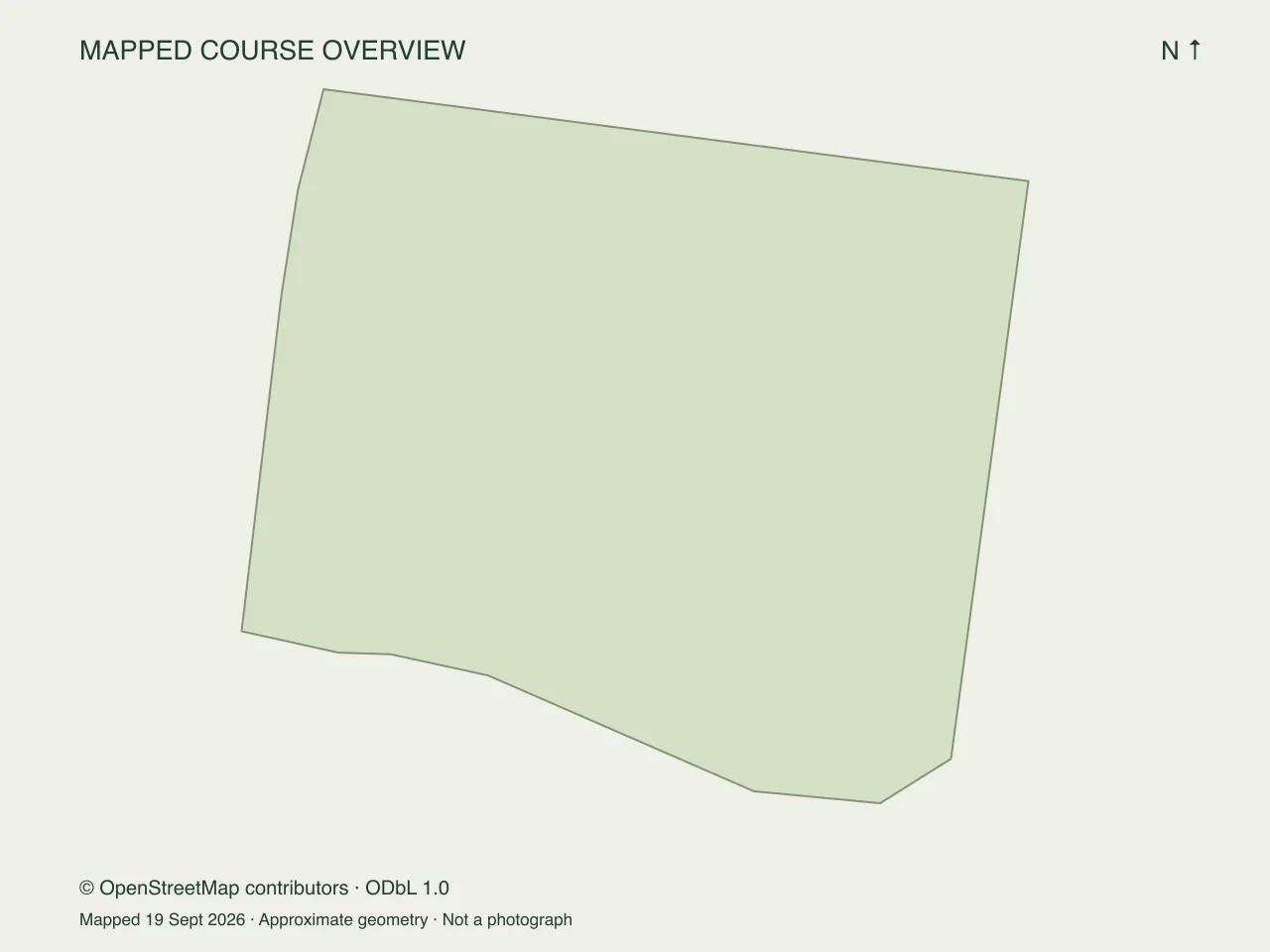 Course map of Woodford Golf Club